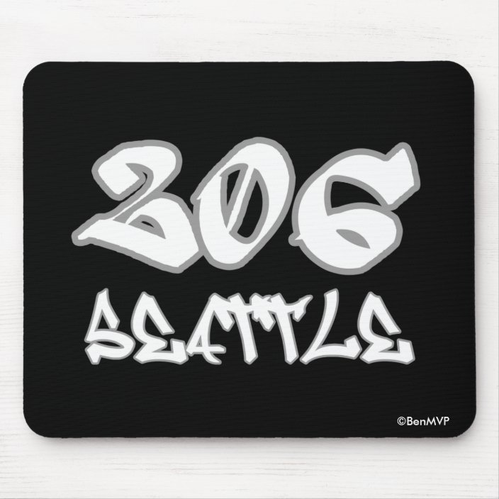 Rep Seattle (206) Mouse Pad