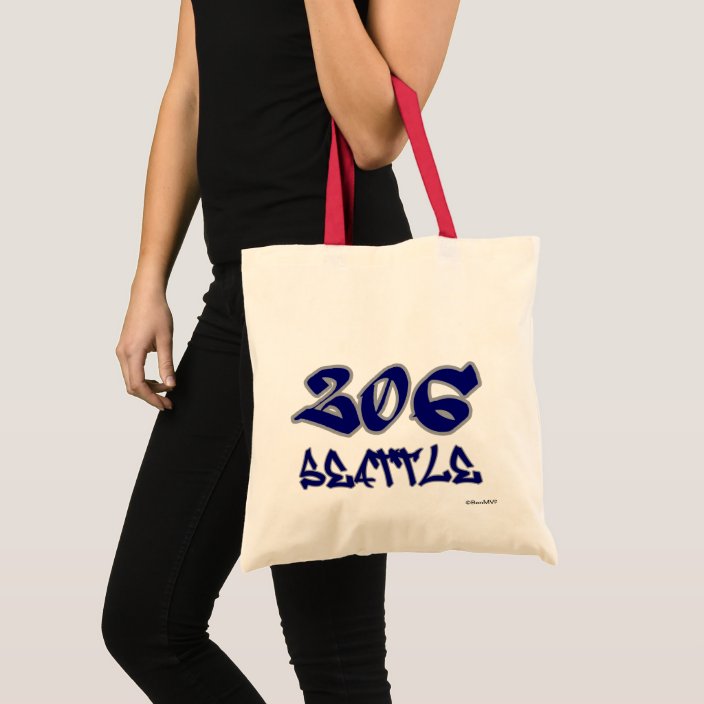 Rep Seattle (206) Tote Bag