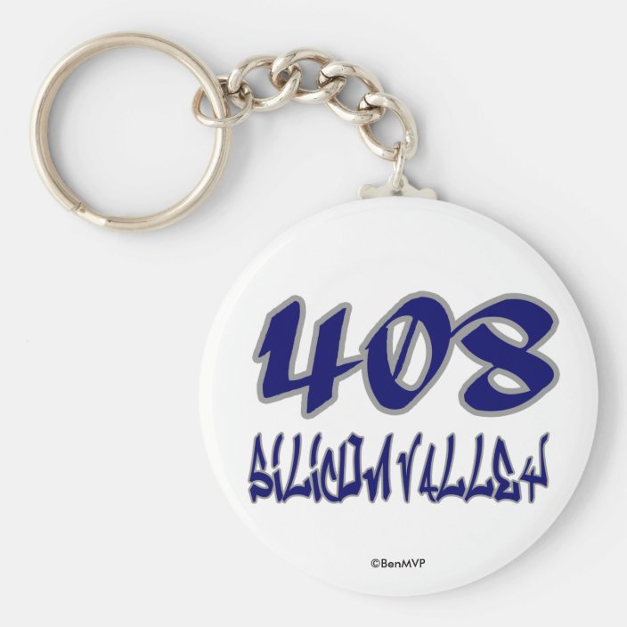 Rep Silicon Valley (408) Key Chain