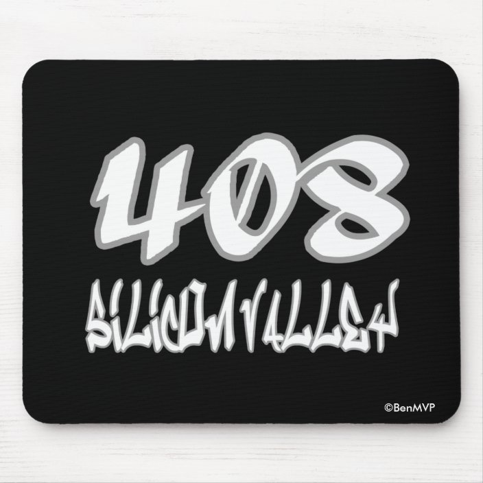 Rep Silicon Valley (408) Mouse Pad