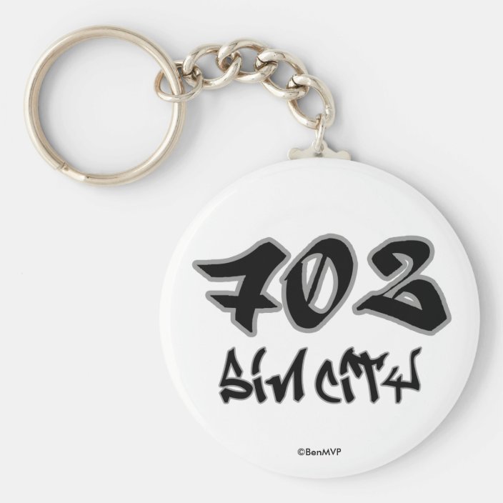 Rep Sin City (702) Key Chain