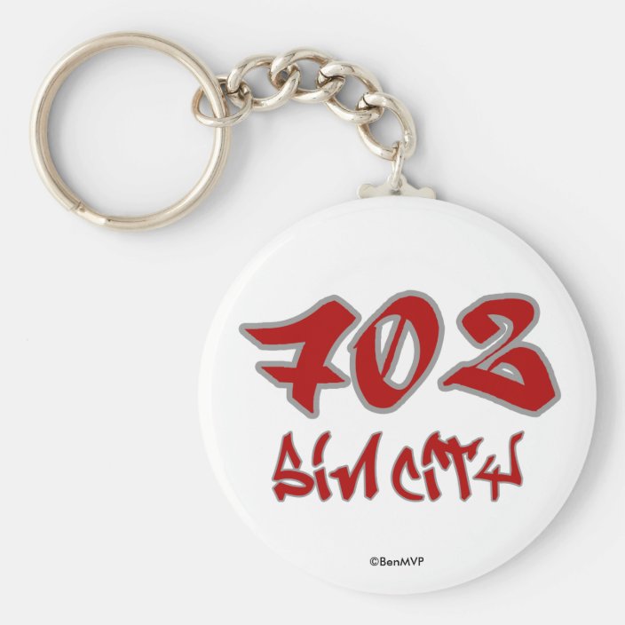 Rep Sin City (702) Keychain