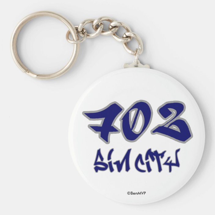 Rep Sin City (702) Keychain