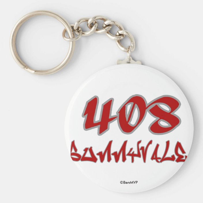 Rep Sunnyvale (408) Key Chain