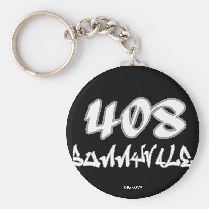 Rep Sunnyvale (408) Key Chain