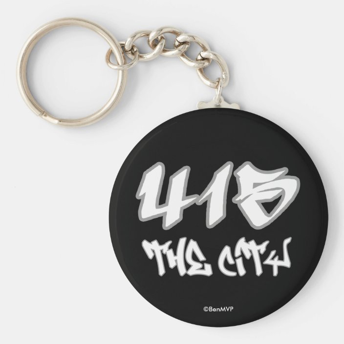 Rep The City (415) Key Chain