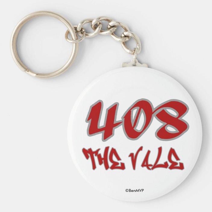 Rep The Vale (408) Key Chain