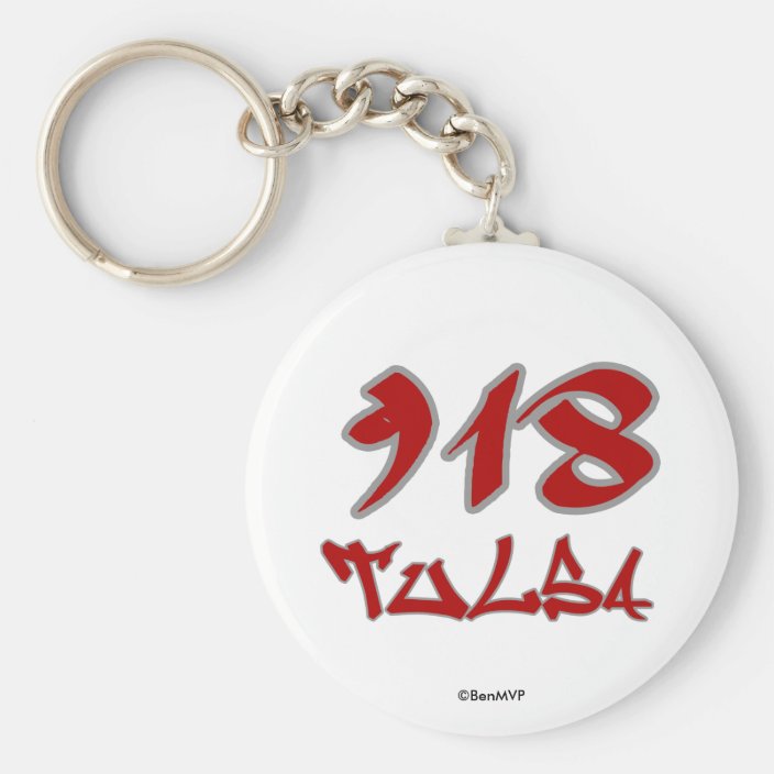 Rep Tulsa (918) Key Chain