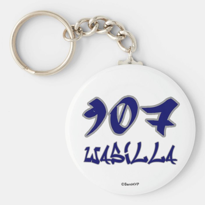 Rep Wasilla (907) Keychain