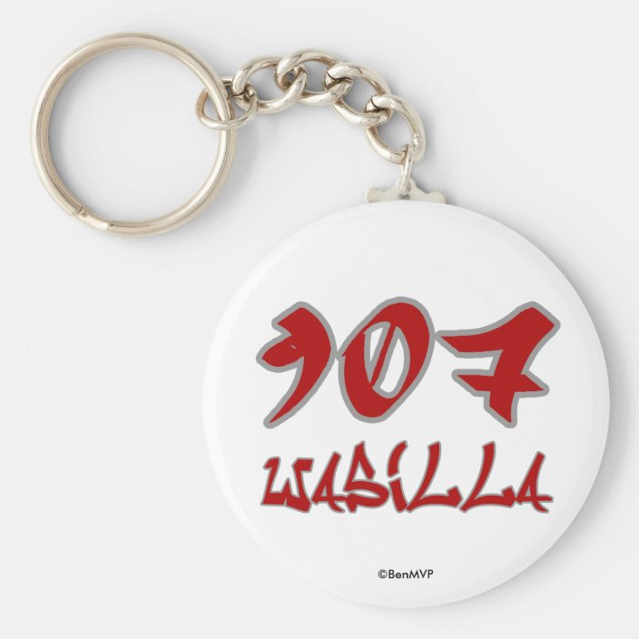 Rep Wasilla (907) Keychain