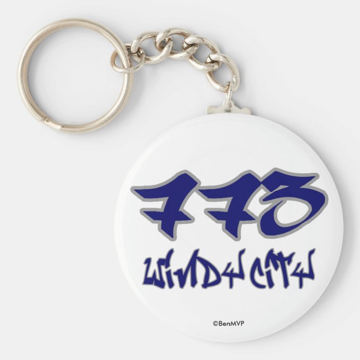 Rep Windy City (773) Key Chain