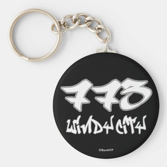 Rep Windy City (773) Keychain