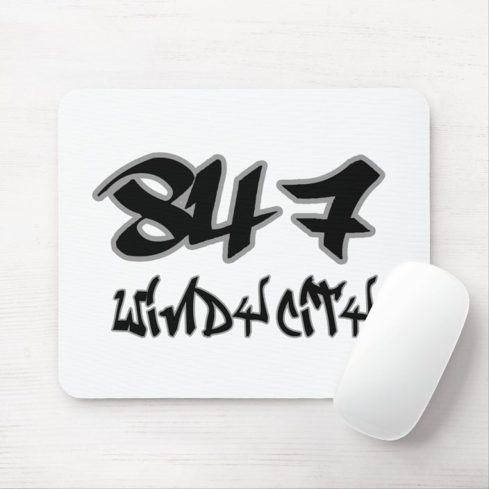 Rep Windy City (847) Mouse Pad