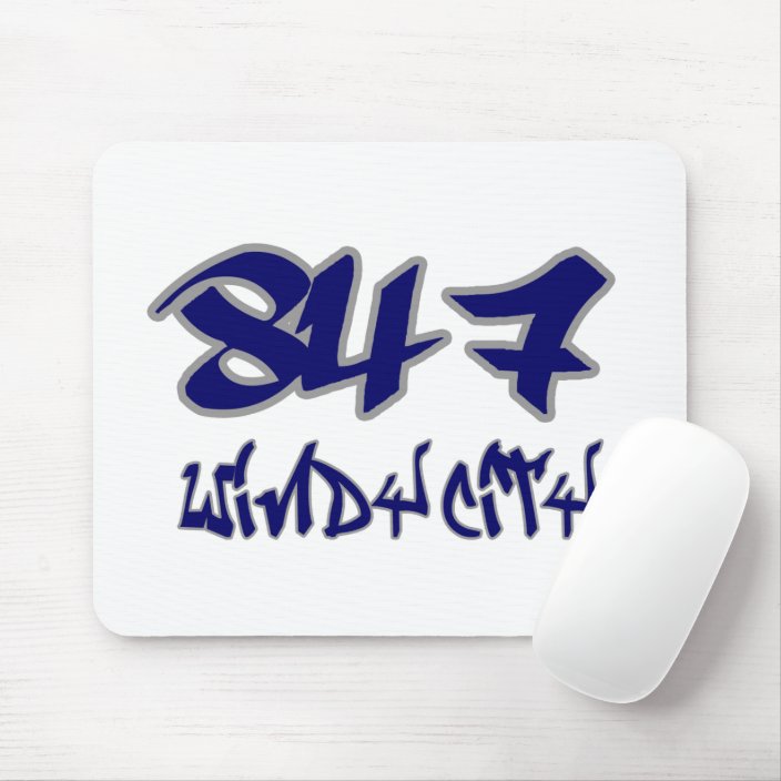 Rep Windy City (847) Mousepad