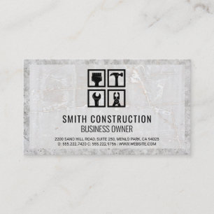 Repair Icons   Marble Concrete Business Card