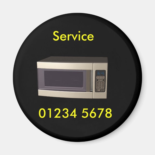 Repair - microwave service tag magnet (Front)