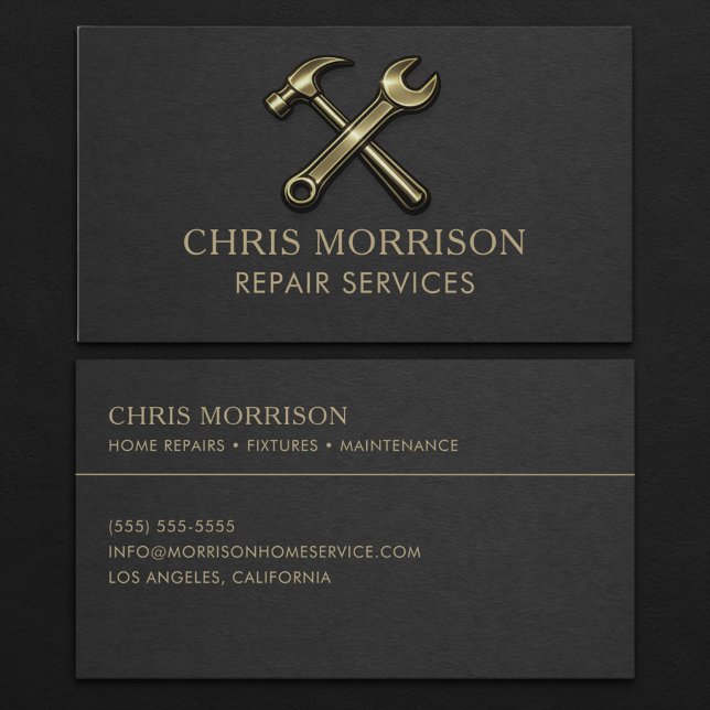 Repair Services Professional  Business Card (Creator Uploaded)