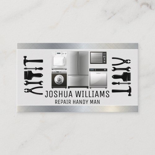 Repair Tools  Appliances  Handyman Business Card