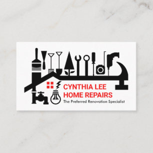 Repair Tools Building Roof Frame Business Card