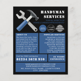Repair Tools, Handyman Advertising Flyer