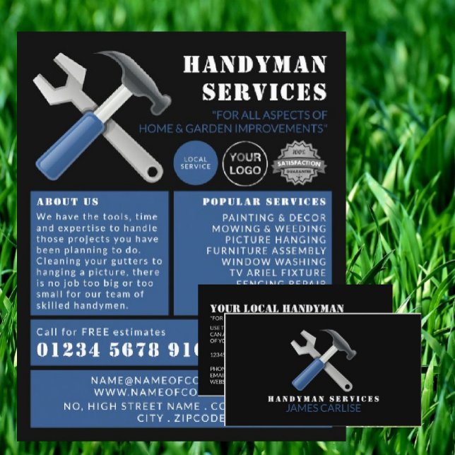 Repair Tools, Handyman Business Card (Creator Uploaded)