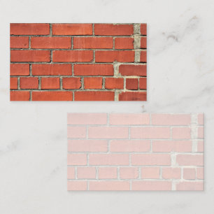 Repaired Red Brick Wall Business Card