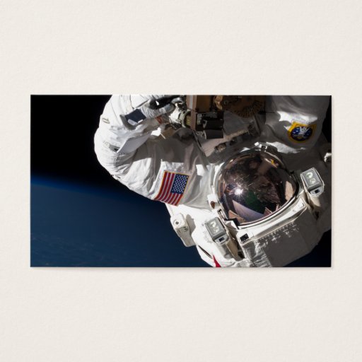 Customizable Repairing Space Station Business Card