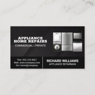 Repairman Appliances Business Card