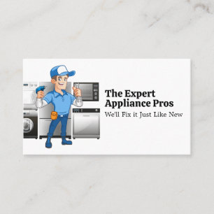 Repairman Fixing Appliances Business Card