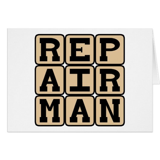 Repairman, Handyman Cards (Front Horizontal)