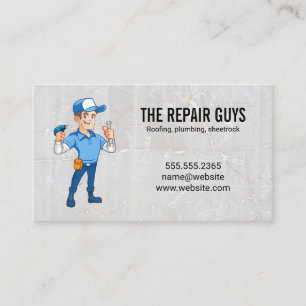 Repairman   Home Renovations Business Card