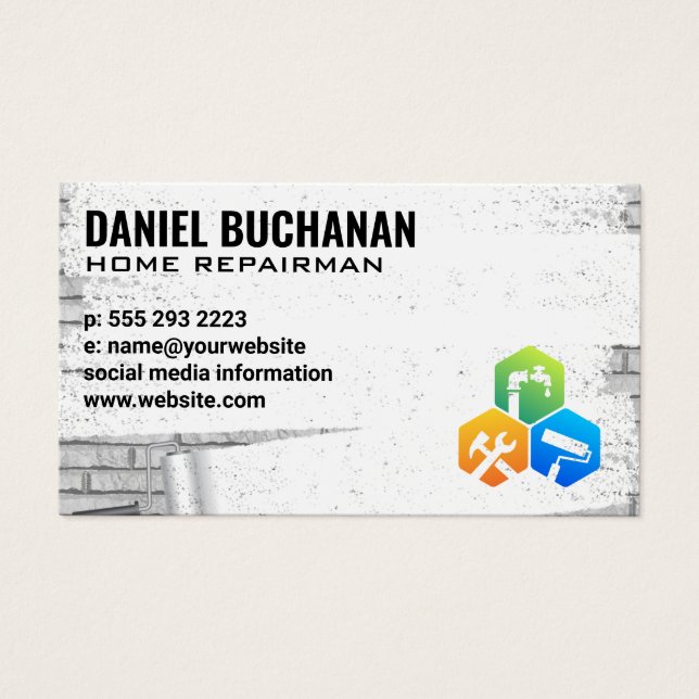 Repairman | Painted Brick Wall (Front)