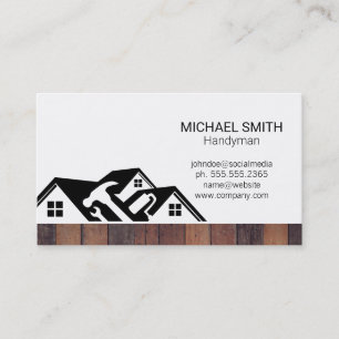 Repairmen Construction Blue Collar Business Card