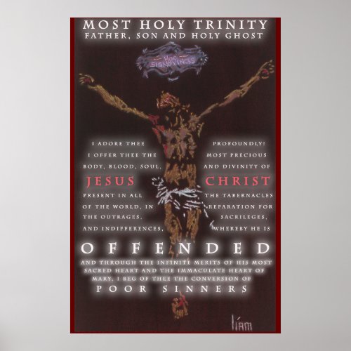 Reparations to the Holy Trinity Poster