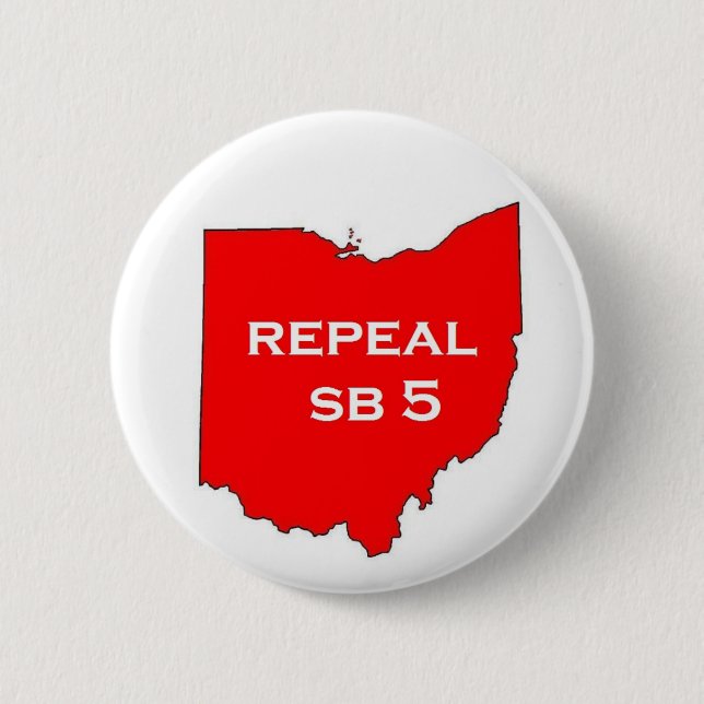 Repeal Ohio SB5 voter buttons (Front)