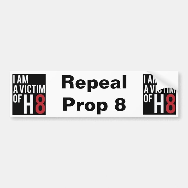 Repeal Prop 8 Bumper Sticker (Front)