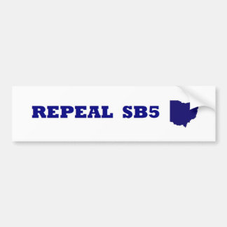 Repeal SB5 blue bumper Sticker