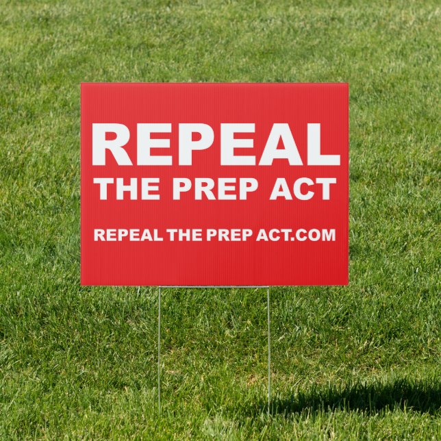 Repeal the PREP Act 24x18 inch Yard Sign (Insitu)