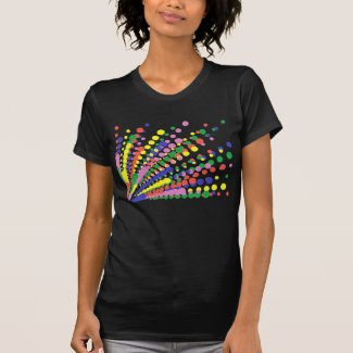 Repeat Array of Colorful Polka Dots Pattern shirts