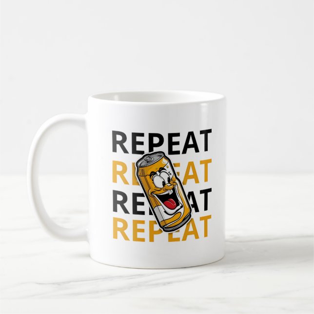 Repeat Beer  Coffee Mug (Left)
