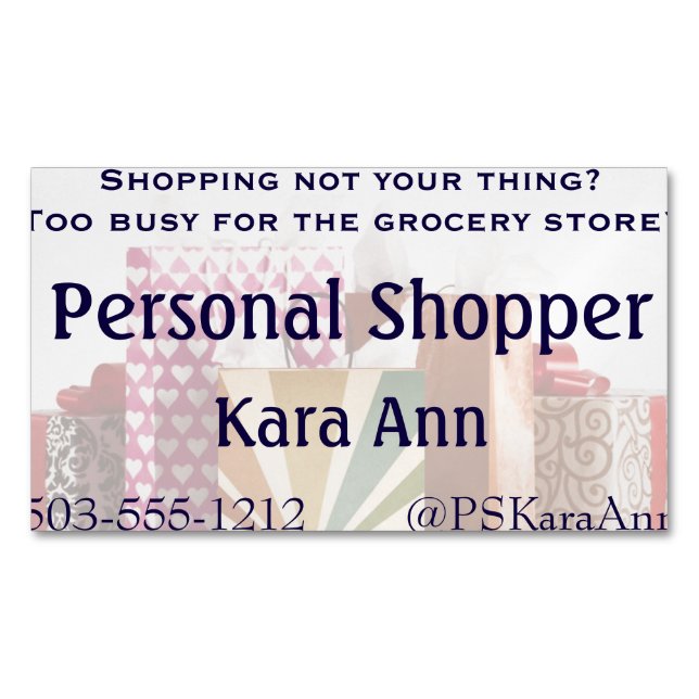 Repeat Business Business Card Magnet (Front)