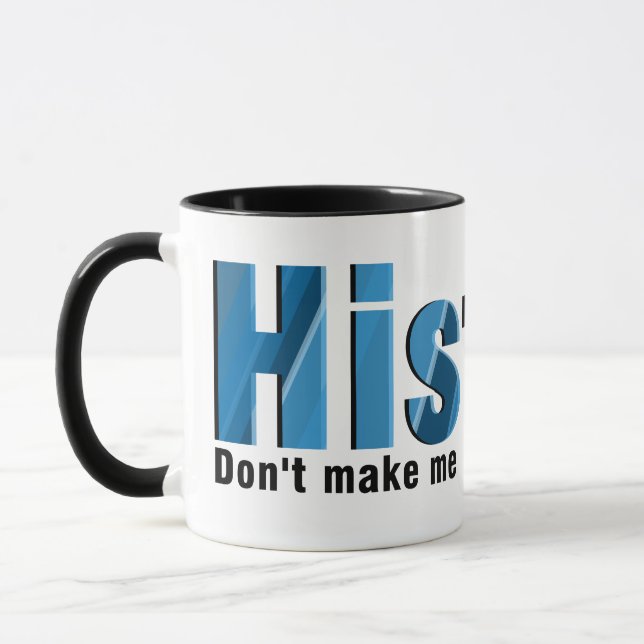 Repeat History Blue Mug (Left)