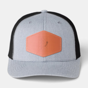 Repeat Jesus Quote Church Leather Patch Hat