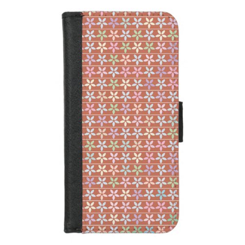Repeat pattern with delicious chocolate iPhone 87 wallet case