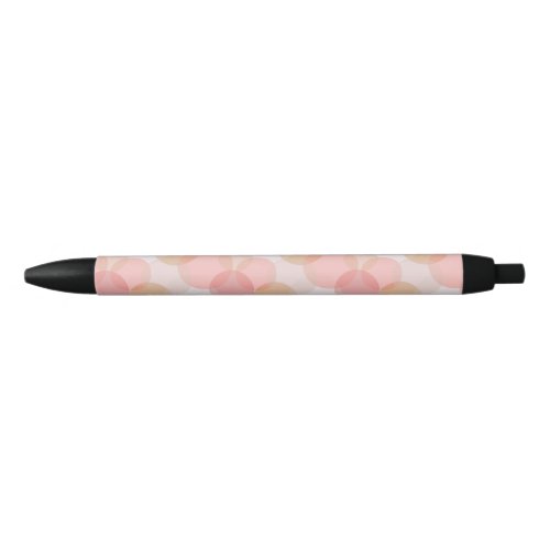 Repeat pattern with sushi theme colored polka dot black ink pen