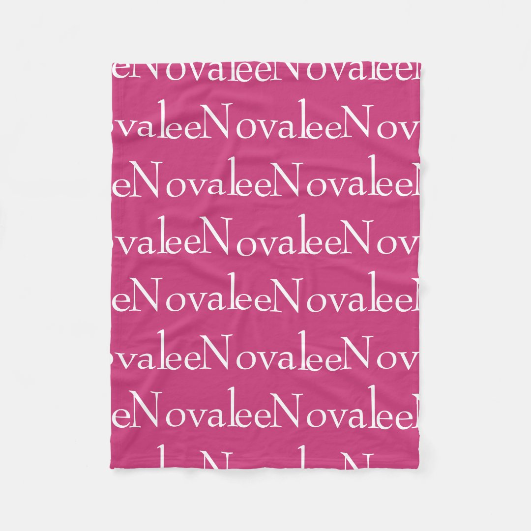 Repeated Name blanket Zazzle