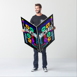 Repeating 50 Birthday name 7 letters GIANT 24x36 C Card