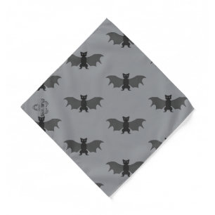 Repeating Bat Pattern Dog Bandana