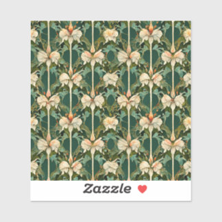 Repeating Botanical Patterns Sticker