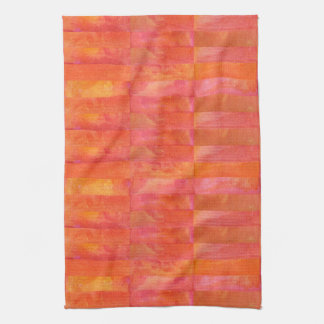 Repeating Bricks in Juicy Berry Kitchen Towel